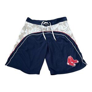 Vtg 2009 Boston Red Sox Board Shorts Swim Trunks Men’s L – MLB Floral Logo G-III
